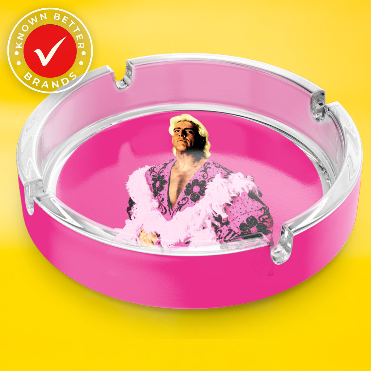 Pink Boa Ashtray | RIC FLAIR DRIP - Kiss-Stealin', Figure-Four Corners, and Retro Swagger | Known Better Brands